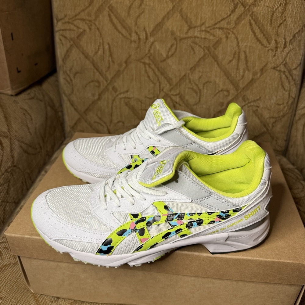 Mens Asics Tarther SC‎ 'Comme Des Garcons Shirt Pack White Lime' Size 8